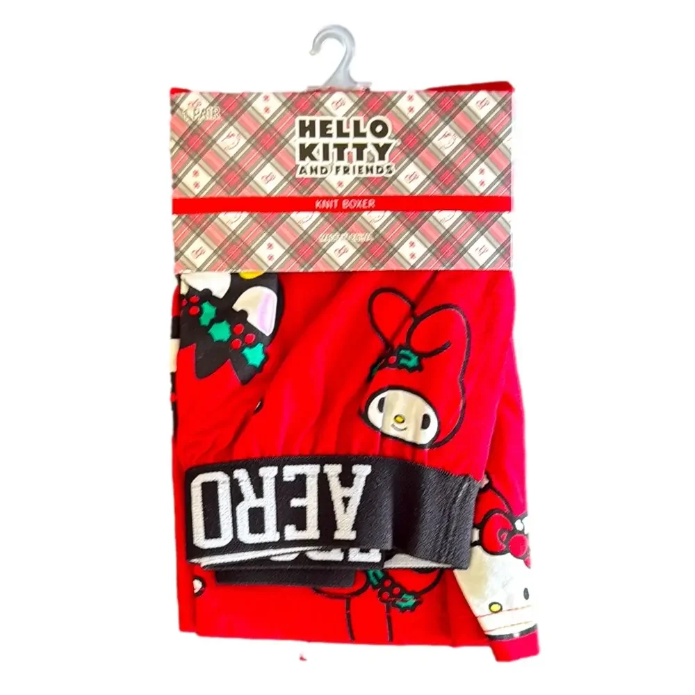 Mens Hello Kitty & Friends Holiday Knit Boxer Shorts - Size Small - NWT